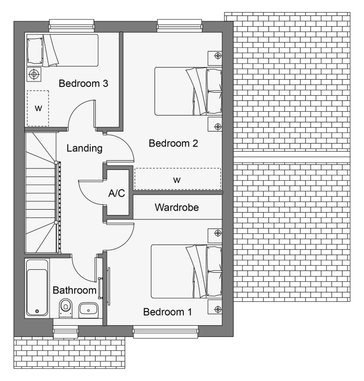 Baldwin GOR First Floor Floorplan for WEB