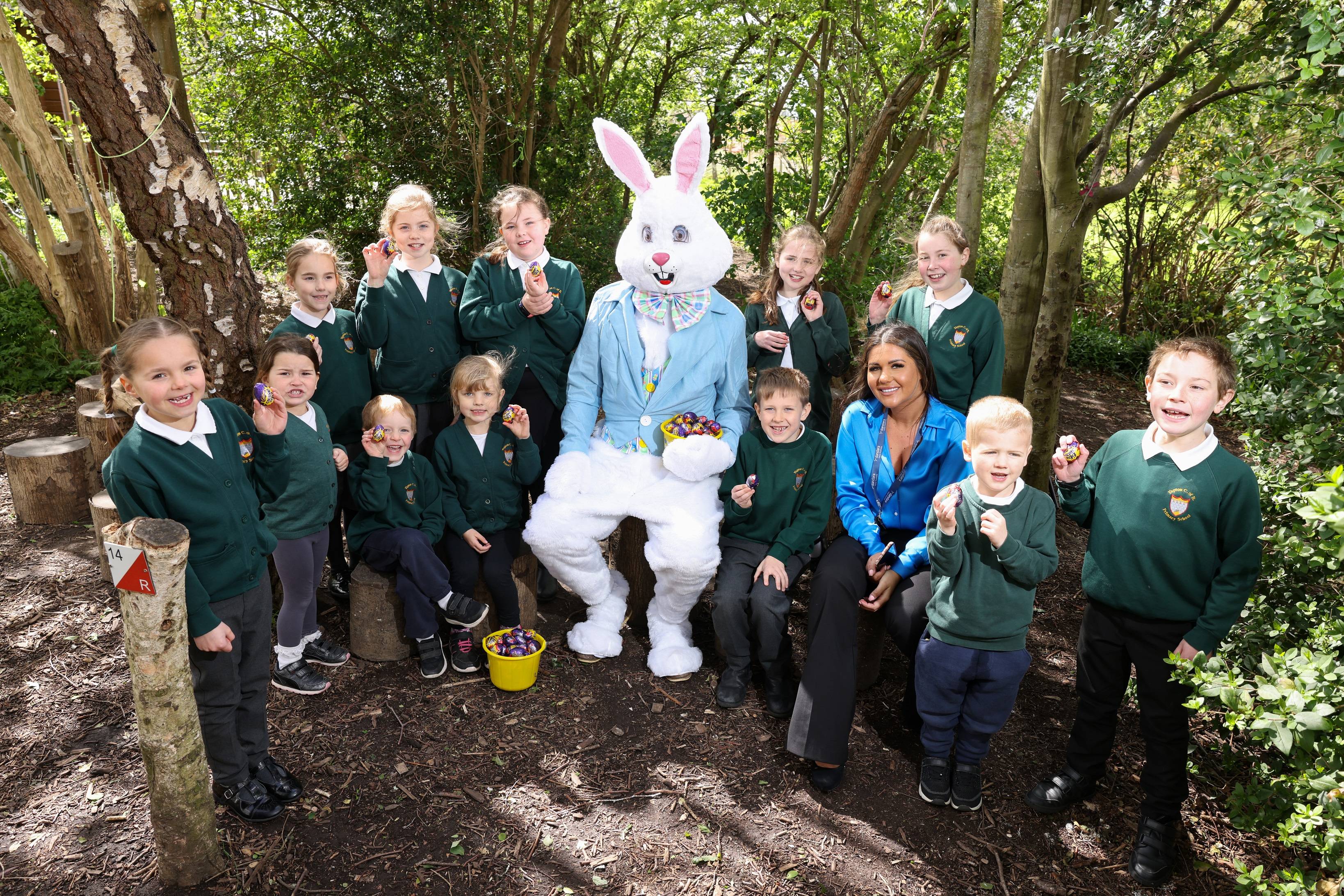 Easter bunny visits Yapton school 5