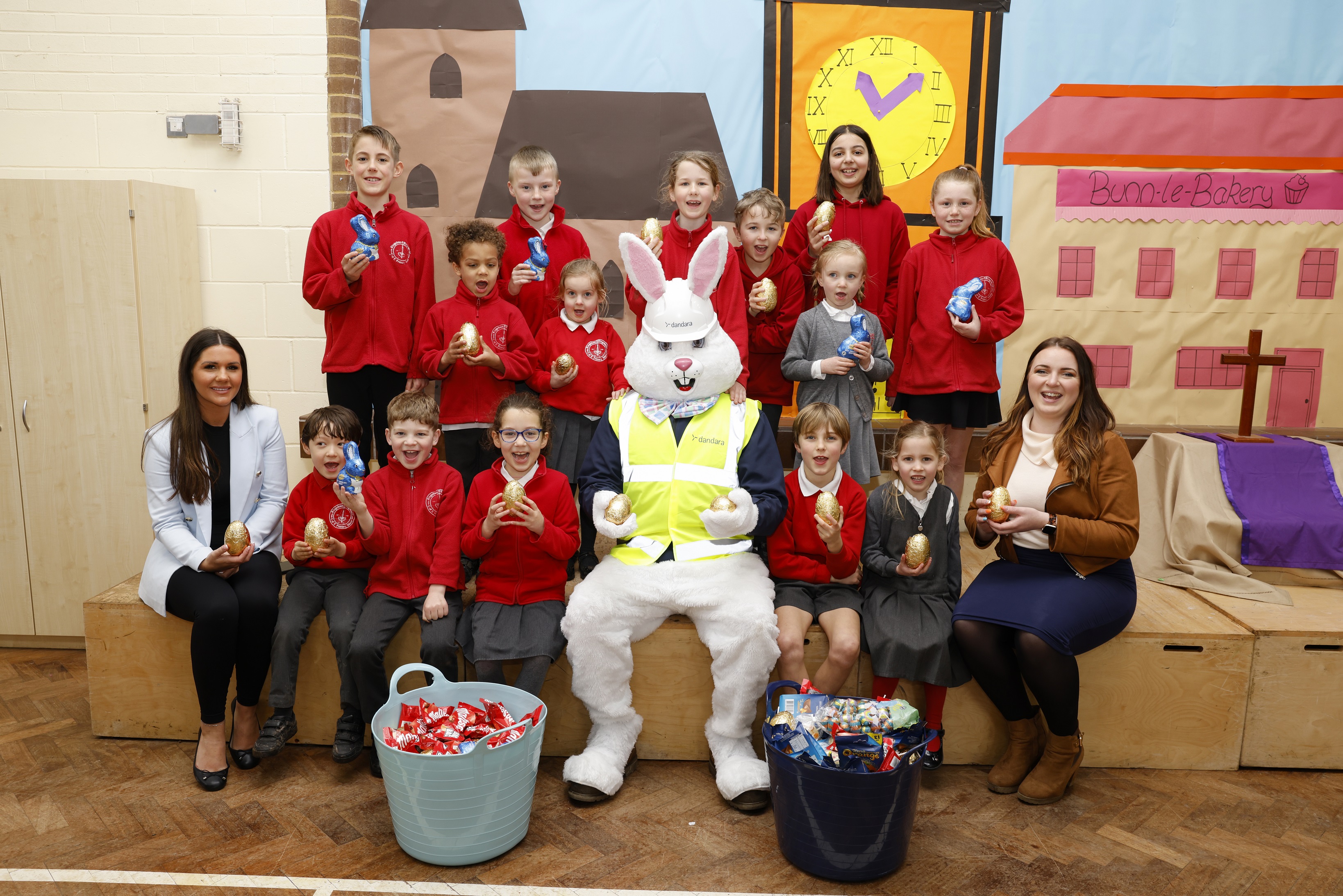 Easter bunny visits local school 1
