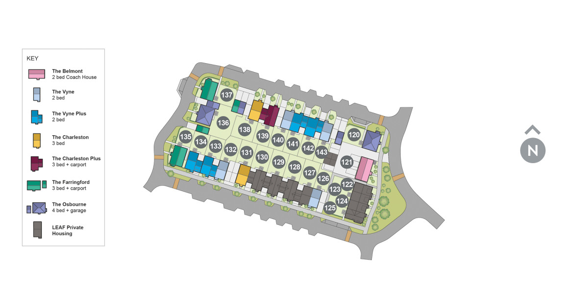 Fontwell Meadows Site Plan Phase 1 Plots 120 143 v2