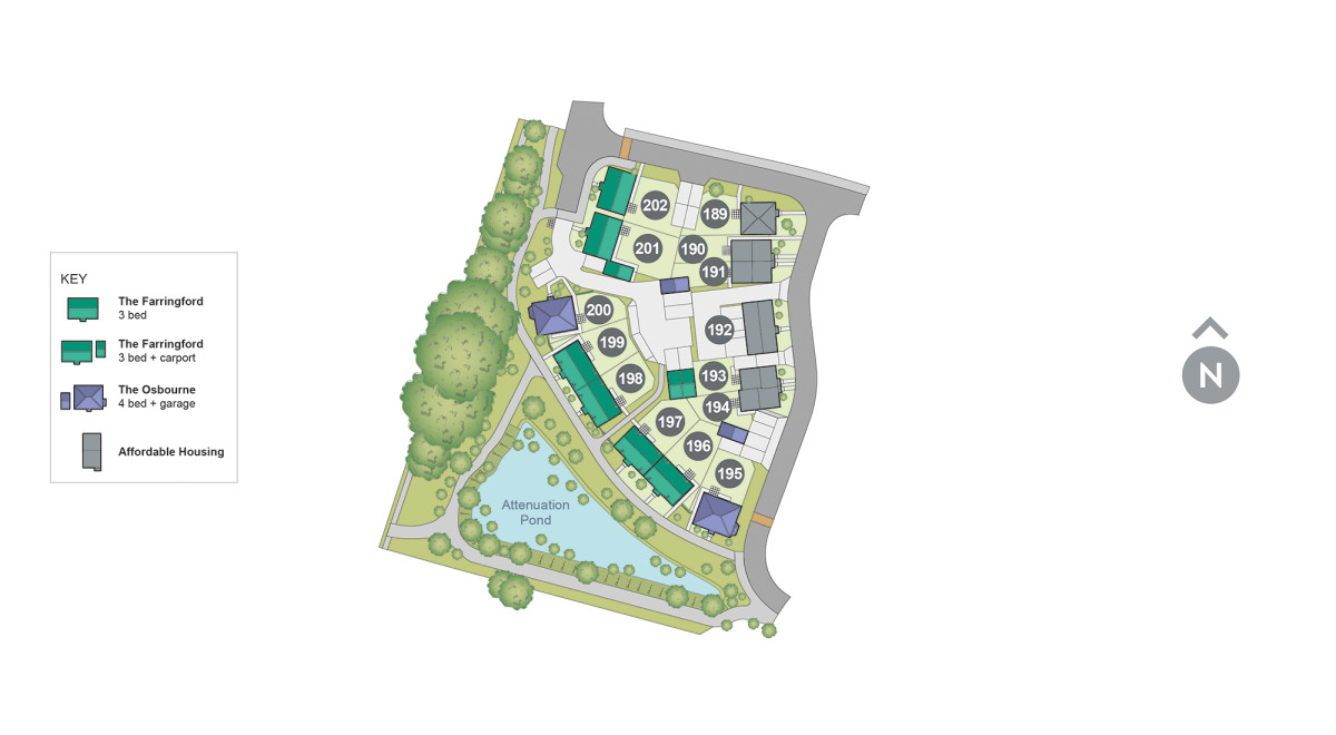 Fontwell Meadows Site Plan Phase 2 Plots 189 202 v2