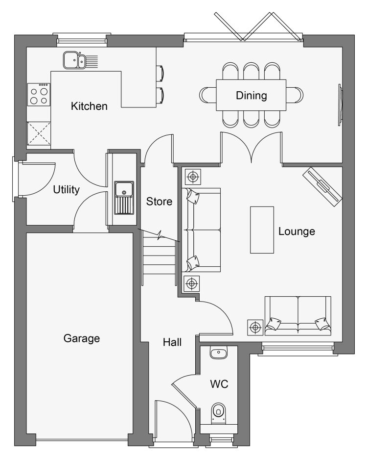 Maple GOL Ground Floor Floorplan for WEB